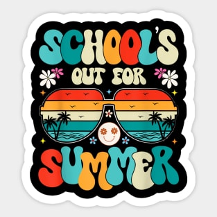 Schools Out For Summer Last Day Of School Teacher Sticker